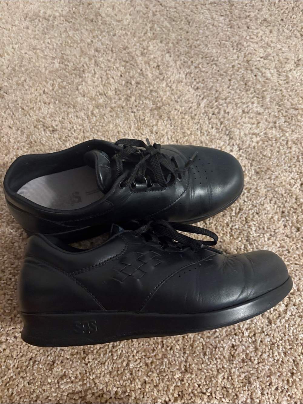 SAS Women’s Black Lace-Up Comfort Walking Shoes